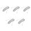9M 30ft RJ11 6P2C modulaire telefoonkabels, wit 1