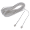 9M 30ft RJ11 6P2C modulaire telefoonkabels, wit 2