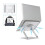 Foldable Laptop Notebook Stand Computer Holder Riser Silver Adjustable Base 20