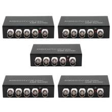 Signaal 1 in 4 Uit AHD/CVI/TVI Video Splitter HD Coaxiale Camera, Zwart