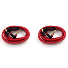 Remote Talk Audio Cable for Studio Headphones(Black+Red)