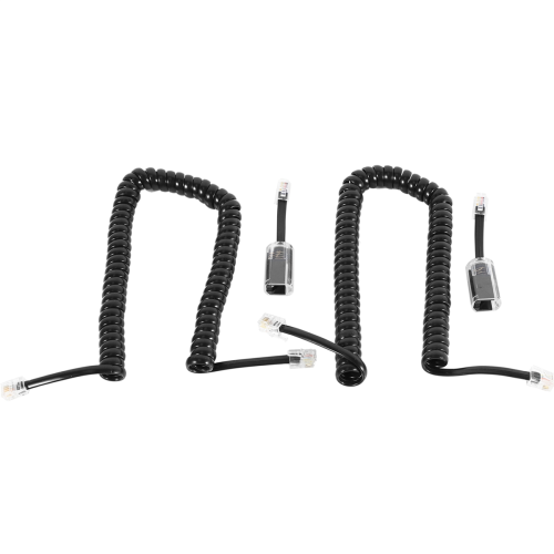 Telephone Cord Detangler, 2 Pack Black 1.1 Ft Coiled 2 Pack Black 1