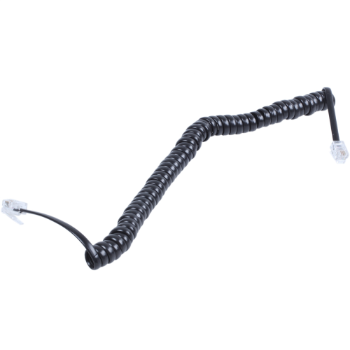Udskiftning RJ9 4P4C stik, spiralformet, elastisk telefonrørskabel 2