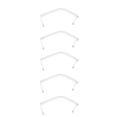 1,5 m 4,9 fod elastisk RJ9 4P4C håndsættelefon spiralkabel