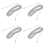 9M 30ft RJ11 6P2C modulaire telefoonkabels, wit 1