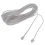 9M 30ft RJ11 6P2C modulaire telefoonkabels, wit 3