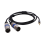 Multi-Function Male Jack to Double XLR Extension Cable 6.35/3.5mm 5