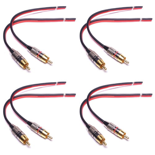 Luidsprekerkabels naar stekkeradapter, 2-kanaals (30 cm)
