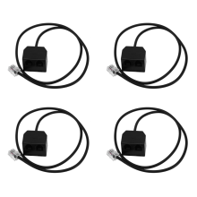 RJ9 4P4C Male To Dual Female Ports Connector Telephone Adapter Cable