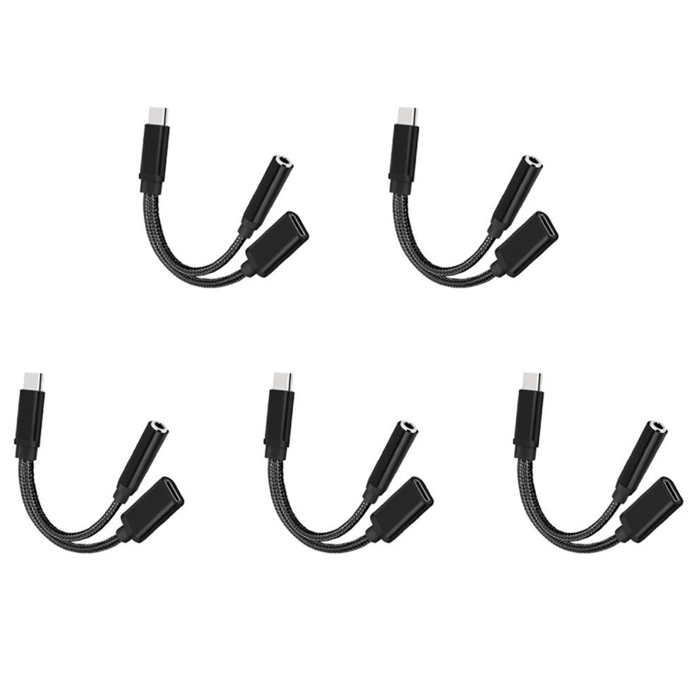 Type C To 3.5Mm Charge Audio Adapter For Smartphone Splitter 4712799925520
