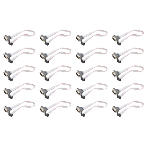 DB9 RS232 till 10-polig flatkabelkontaktadapter