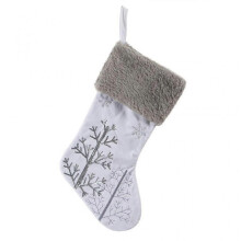 Christmas Stockings Sock Plush Snowflake Decorations Tree Hanging Candy Gift Bag