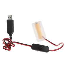 USB to LR20 D Battery Eliminators Dummy Battery Power Cable USB5V2A