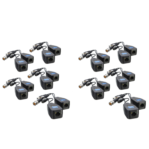 5 par CCTV Coax BNC video strøm balun transceiver
