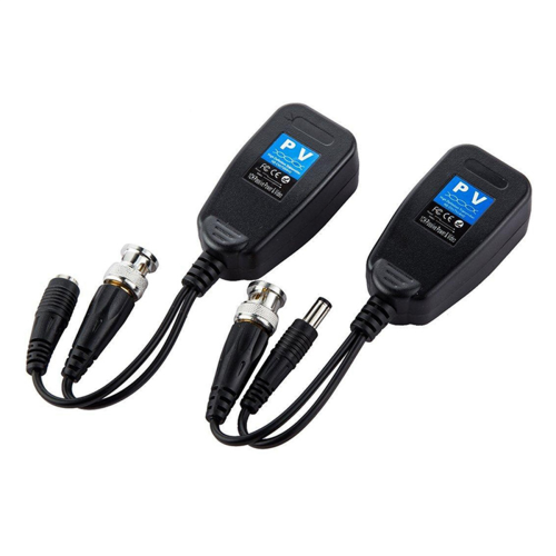 5 par CCTV Coax BNC video strøm balun transceiver 2