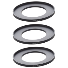 Kameraobjektiv-Filter Step-Up-Ring 49 mm-77 mm Adapter Schwarz