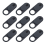 Lot de 9 coques coulissantes pour caméra PC 2