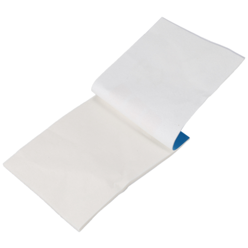 1 φυλλάδιο 50 τεμαχίων 10cm x 7,5cm λευκό μαλακό χαρτί καθαρισμού 1