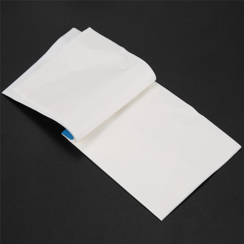 1 φυλλάδιο 50 τεμαχίων 10cm x 7,5cm λευκό μαλακό χαρτί καθαρισμού 2