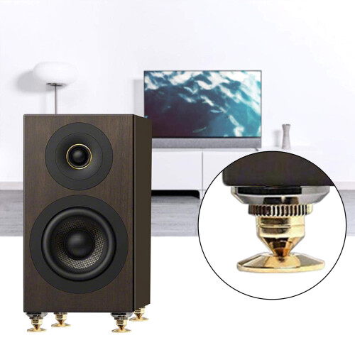 8 db aranyozott hangszórótüske, CD audio mélynyomó szigetelő láb 1