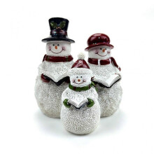 Christmas Rustic Snowman Figurine Christmas Ornament Tabletop Mantle Bookshelf Centerpiece Decoration Snowmen Family
