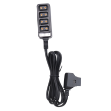 D-Tap Male to 4-Port P-Tap Female Camera Power Supply Distributor