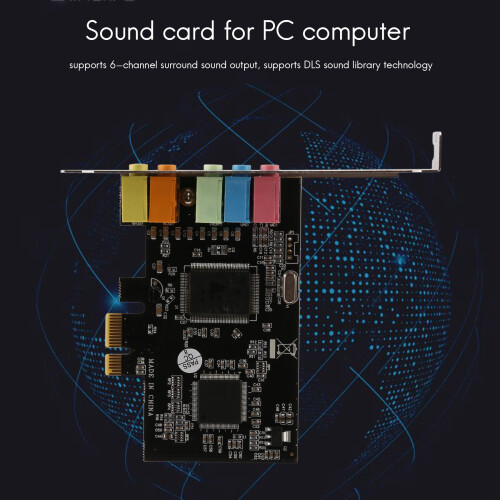 Κάρτα ήχου PCI-E X1 CMI8738 Chip 32/64 Bit Stereo 5.1 Channel για P 2