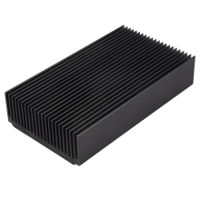 Aluminium kjøleribbe 4,72 x 2,72 x 1,06 tommer / 120 x 69 x 27 mm 22 finner