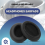 2Pcs Protein Leather Replacement Ear Pads for Life 7