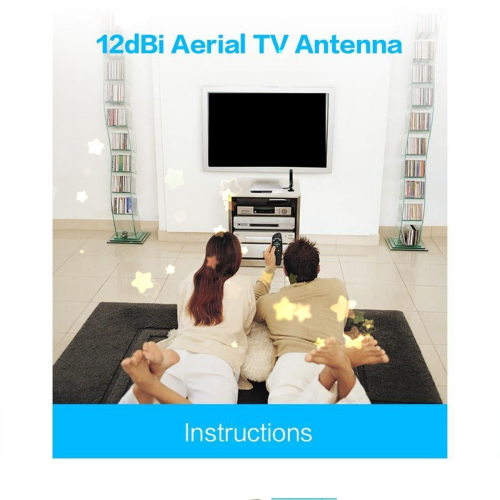 1 stk. Booster aktiv signalmottakerforsterker Mini DVB-T2-antenne 1