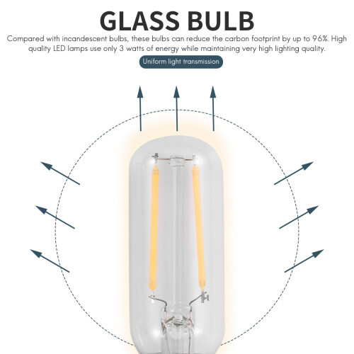 2x E14 3W LED žiarovka do digestora, teplá biela 2