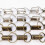 Keychain Tassles Set Silver Bronze 2 Colors for Key Chain Pendant for Key Chain 12