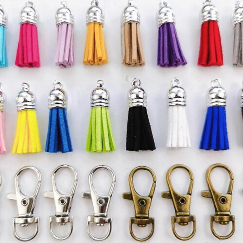 Keychain Tassles Set Silver Bronze 2 Colors for Key Chain Pendant for Key Chain 1