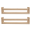 2Pcs Natural Wood Floating Wall Bookshelf for Kids,Kitchen Spice Rack 1
