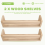 2Pcs Natural Wood Floating Wall Bookshelf for Kids,Kitchen Spice Rack 4