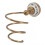 Antique Brass Hair Dryer Holder, Elegant Wall Mounted Bathroom Hardware, Rustproof Durable Construction, Space-saving Mountable Design for Any Room 2