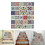 6Pcs Mandala Pattern Tile Floor Stair Stickers Bathroom Kitchen Decoration Mural 6