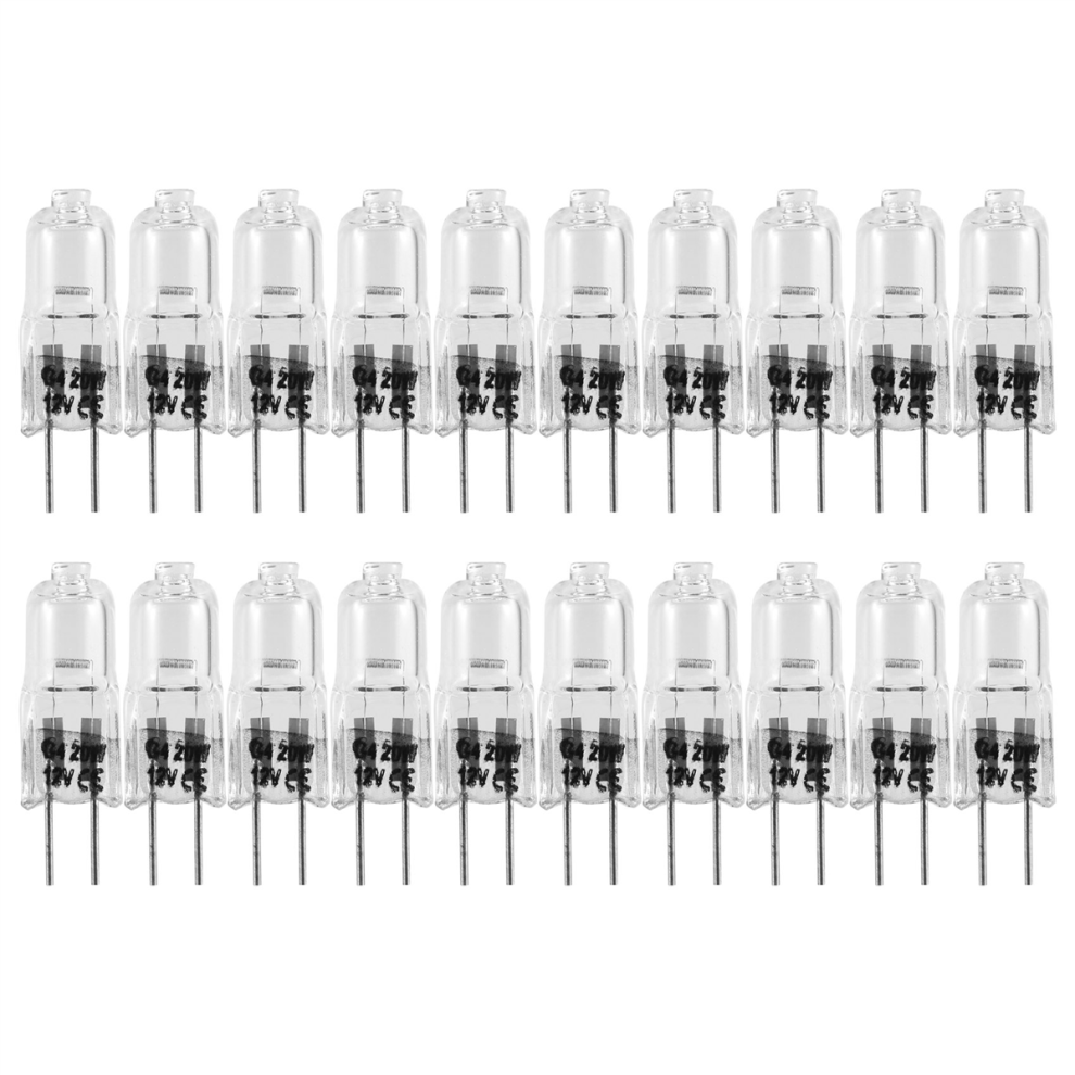 Markenlos 20 Pcs G4 Halogen Bulbs,20W 12V Halogen Bulbs Light