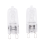 20 de becuri halogen G9, becuri halogene transparente de 40W, reglabile, 2800K 3