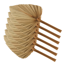 6PCS Dried Palm Leaves Natural Dried Palm Fans, for Wedding Decor S