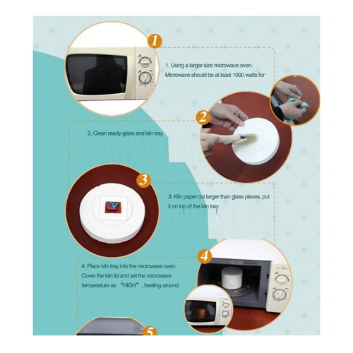 Ceramic Microwave Kiln Professional Glass Fusing Microwave Kiln Kit 2