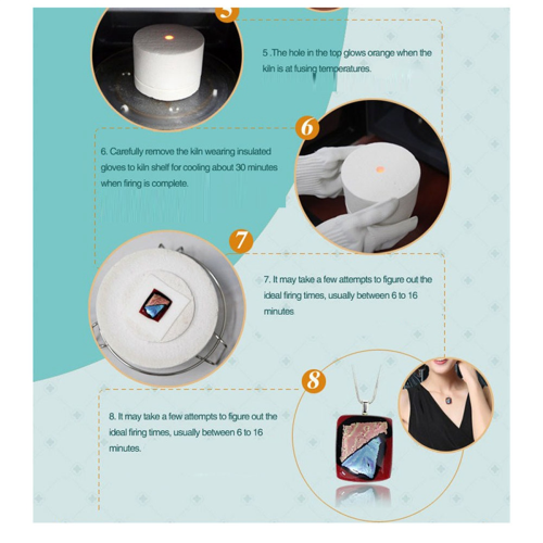 Ceramic Microwave Kiln Professional Glass Fusing Microwave Kiln Kit 1