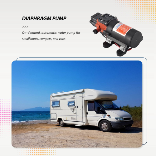 Αντλία διαφράγματος πίεσης νερού 12v 3,8 LPM 1,0 GPM 40 PSI 1