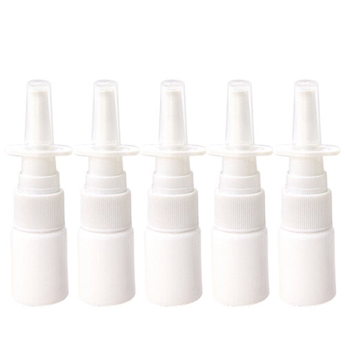 10 stk. 10 ml flasker med påfyllbar plastspray til nese