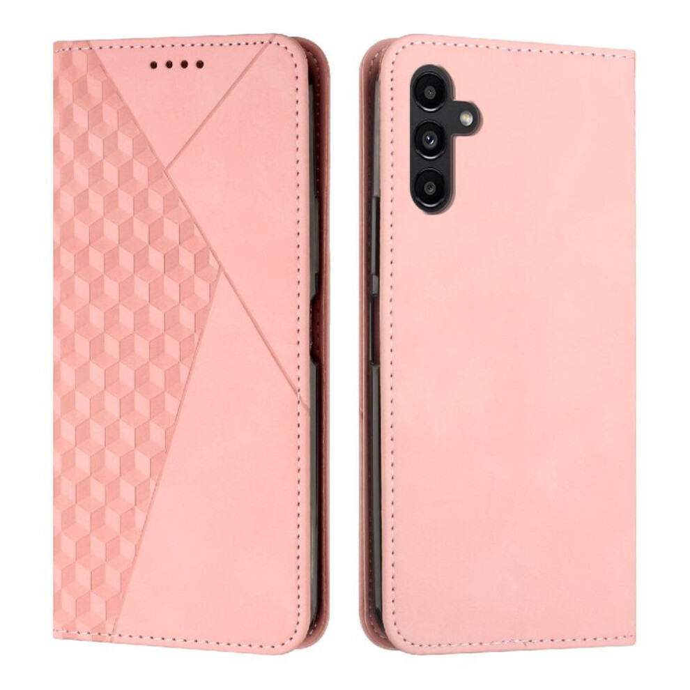 (Pink) Flip Case For Samsung Galaxy S25 Fe Kickstand Pu Leather Card Insertion Wallet Pink 764563142118