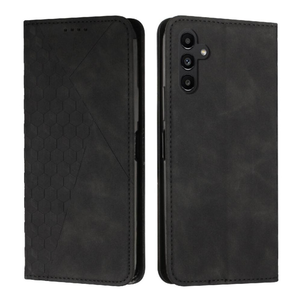 (Black) Flip Case For Samsung Galaxy S25 Fe Kickstand Pu Leather Card Insertion Wallet Black 764563142095