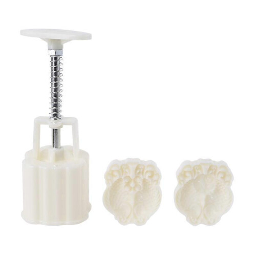75g Mooncake Stamps Hand Pressure Gadgets Plastic Material Baking Accessories