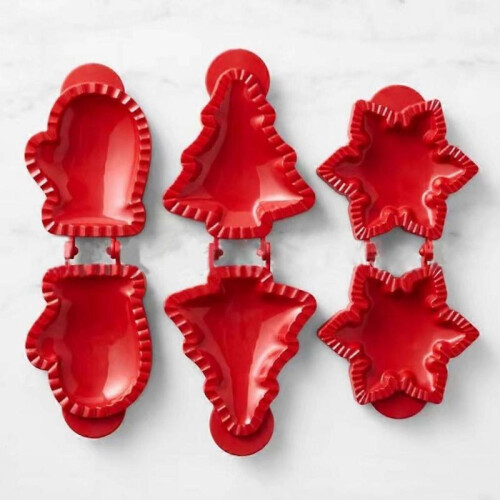 Fruit Pie Mold Dough Press Mold Tools with 3 Shapes for Christmas Decor 1