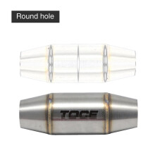 Universal Motorcycle Exhaust Catalyst Mid Pipe 35MM Modified Muffler Expansion Chamber Sports Escape