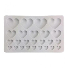 25 Holes Heart Shape Silicone Material Cake Mould Silicone Cupcake Mold for Home